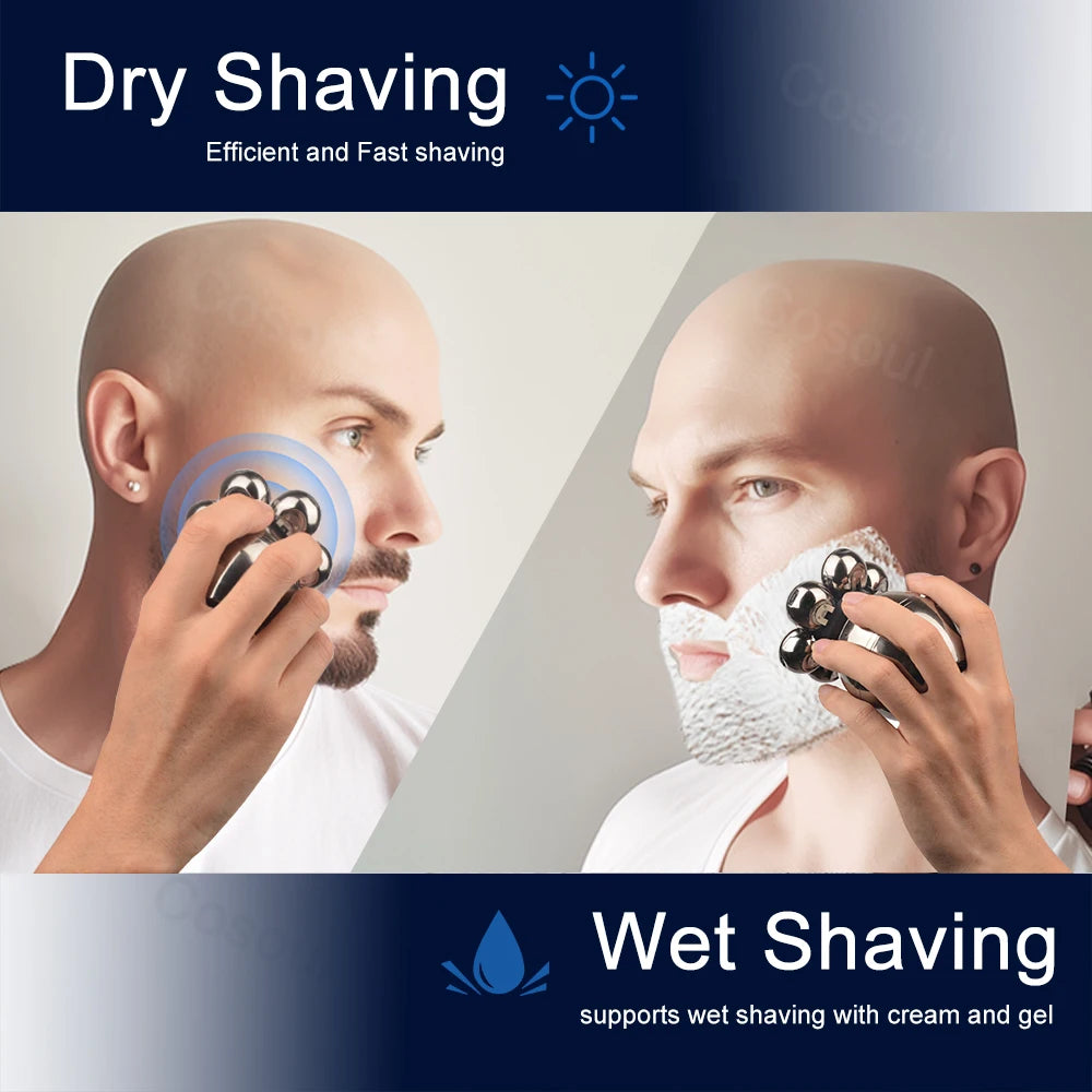 V10 Omni-Glide 7D Bald Head Shaver & 5-in-1 Grooming Kit