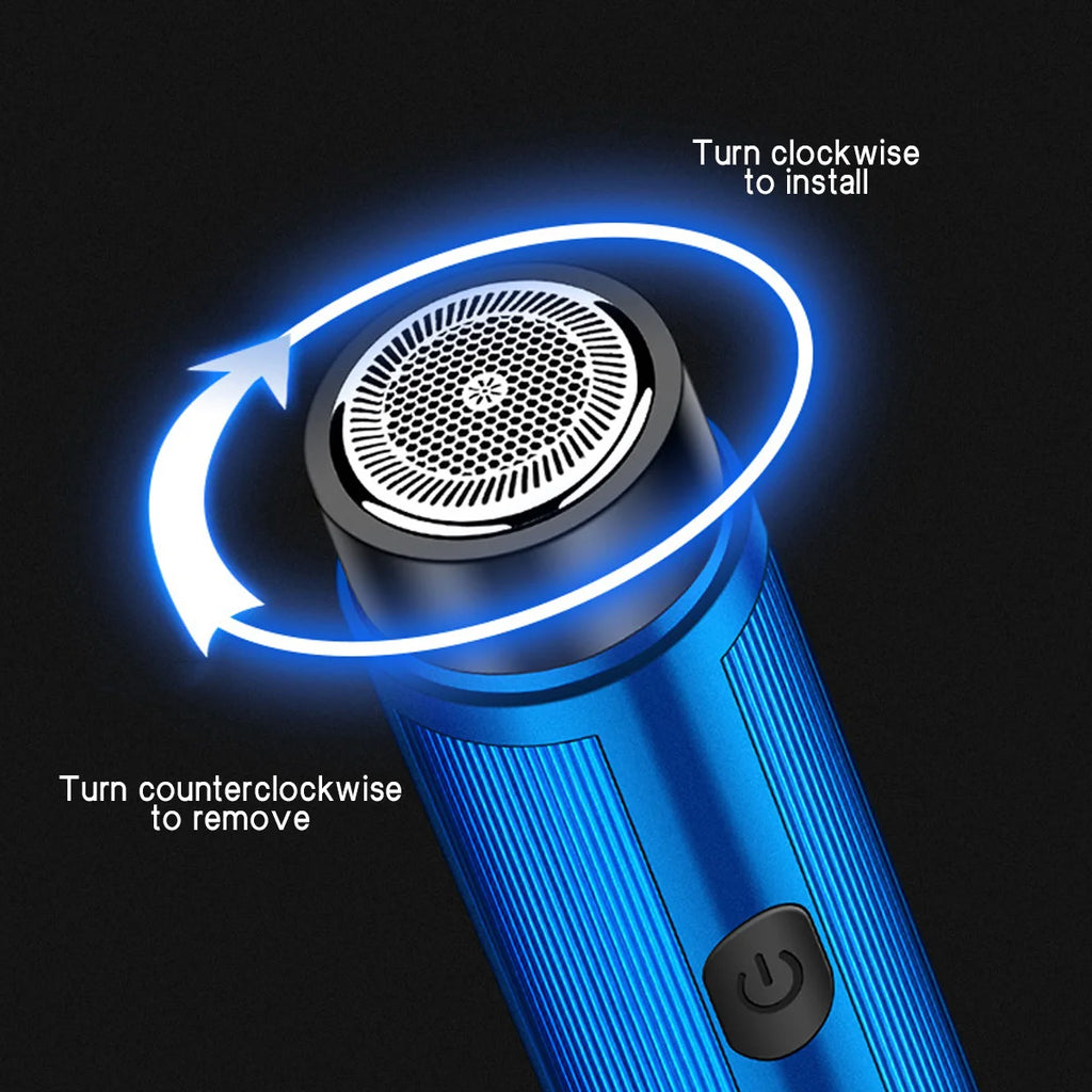 Mini Portable USB Rechargeable Electric Shaver for Men & Women