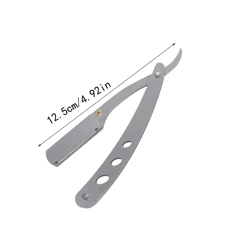 Vintage Stainless Steel Folding Shaver & Barber Razor