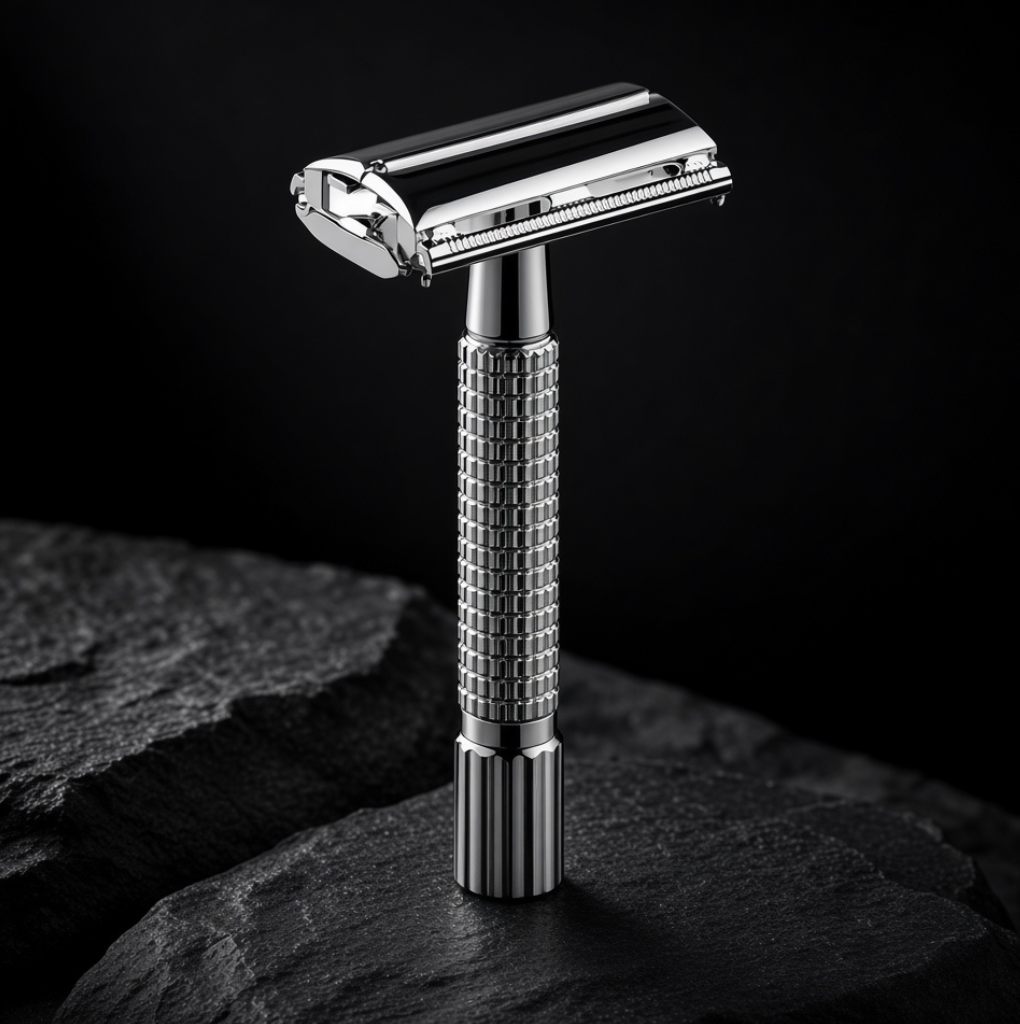 Classic Vintage Men's Manual Razor Set – Includes 10 Blades